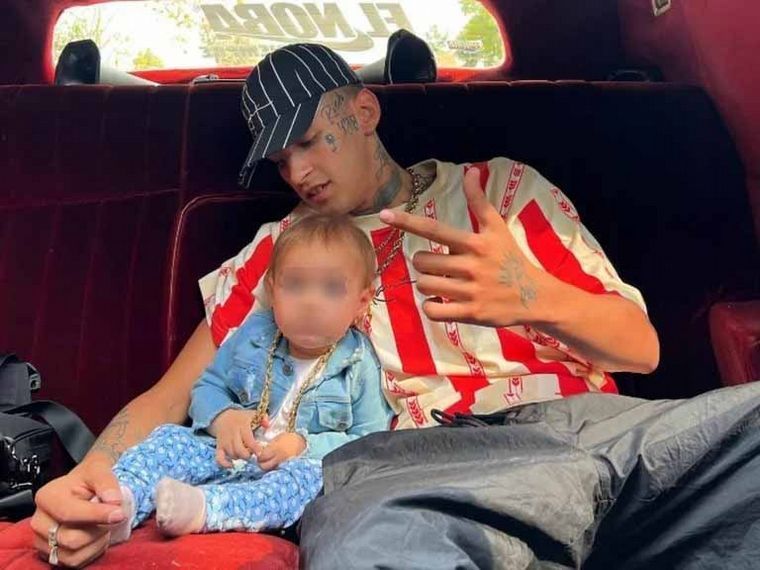 L-Gante pudo volver a ver a su hija