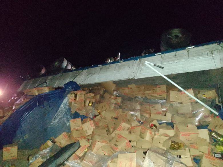  Colisionaron dos camiones en la autopista