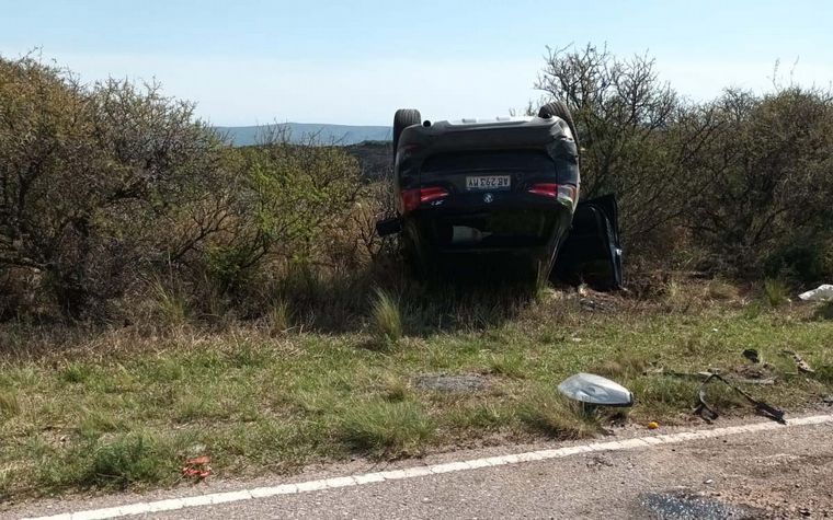 Choque frontal en Altas Cumbres: en uno de los autos iba Oscar González