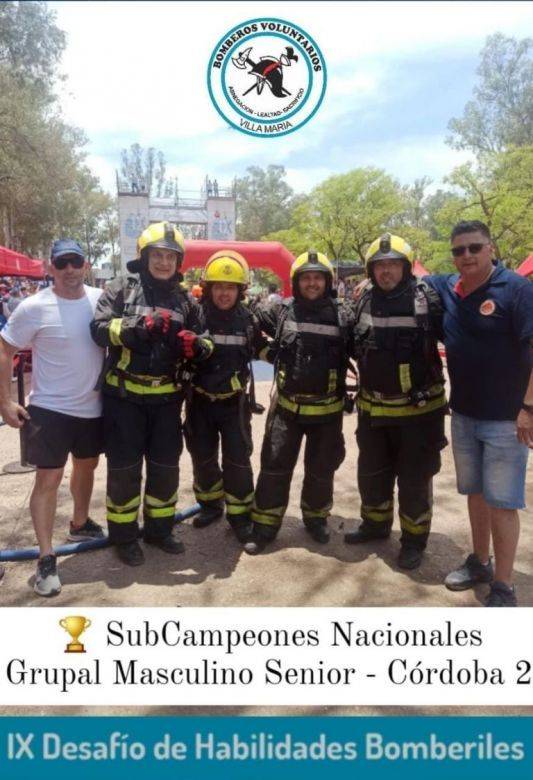Bomberos villamarienses obtuvieron el subcampeonato en una competencia nacional
