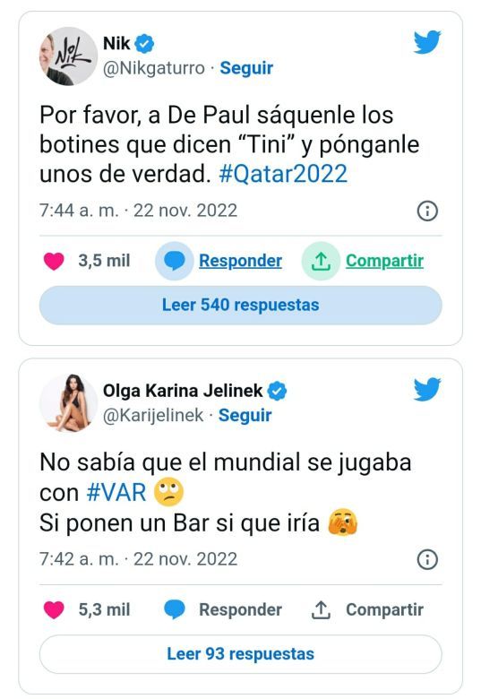 El desconcierto de los famosos por el segundo gol de Arabia Saudita ante Argentina