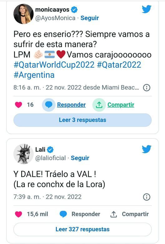 El desconcierto de los famosos por el segundo gol de Arabia Saudita ante Argentina