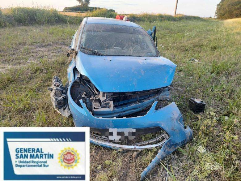 La Playosa: un joven sufrió traumatismo de cráneo tras colisionar con su auto