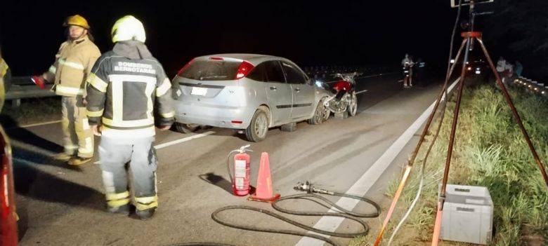 Elena: murió un motociclista en la Autovía