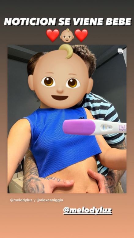 Alex Caniggia y Melody Luz dieron la noticia más esperada: ¡se viene el bebé!