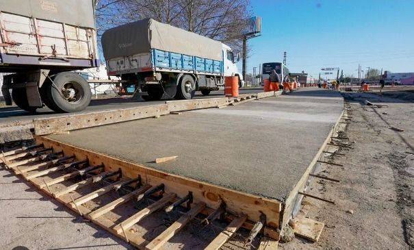 Avanzan las obras viales de rutas 2 y 4
