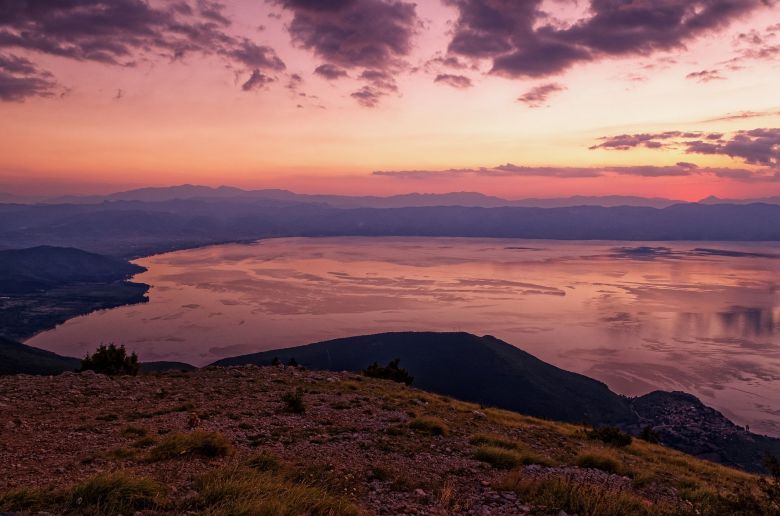 El atardecer