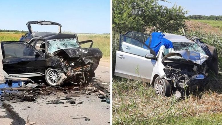Tres muertos en un choque frontal en la ruta 10, entre ellos un niño
