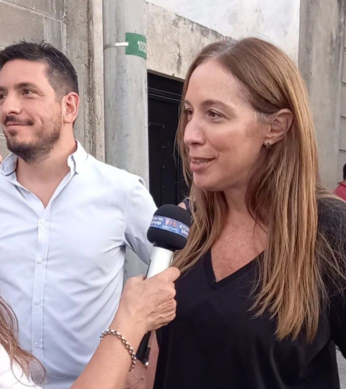 María Eugenia Vidal hizo campaña en Río Tercero