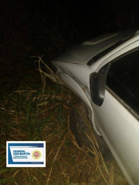 Tío Pujio: un hombre resultó herido al volcar con el vehículo 