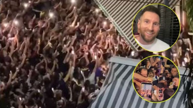 Lionel Messi fue a cenar a la parrilla Don Julio de Palermo y una multitud lo esperó en la puerta