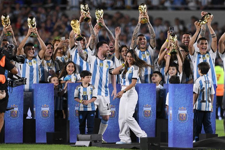 Messi dedicó unas sentidas palabras en medio de la fiesta 