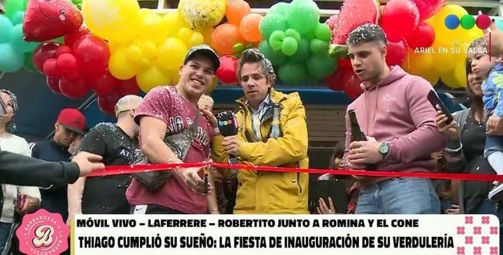 Thiago de "Gran Hermano" abrió su propia verdulería