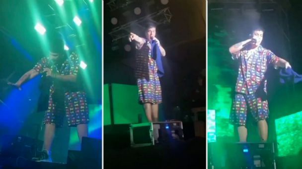 Duki debió interrumpir su show en Honduras al ver disturbios entre su seguridad y un fan