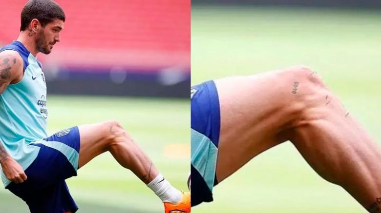 Nuevo tatuaje de De Paul: una fecha especial con Tini