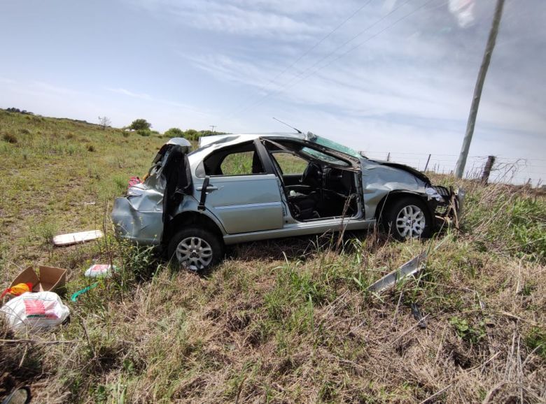 Una mujer falleció tras volcar en la Ruta Provincial 30