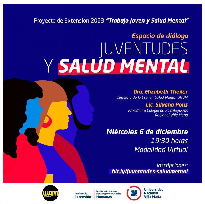 Realizarán un espacio de diálogo sobre juventud y salud mental