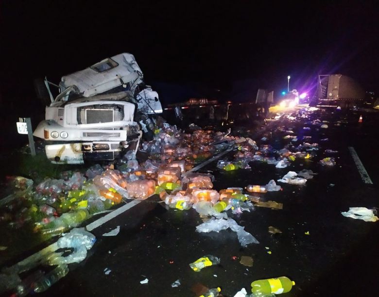 Choque frontal en Vicuña Mackenna: dos camioneros fallecieron 