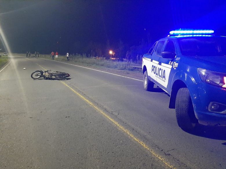 Rio Cuarto: un joven falleció tras chocar con una motocicleta en la ruta A005