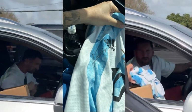 El enorme gesto de Messi con un hincha en plena calle: "Le acabas de cumplir el sueño a mis hijos"