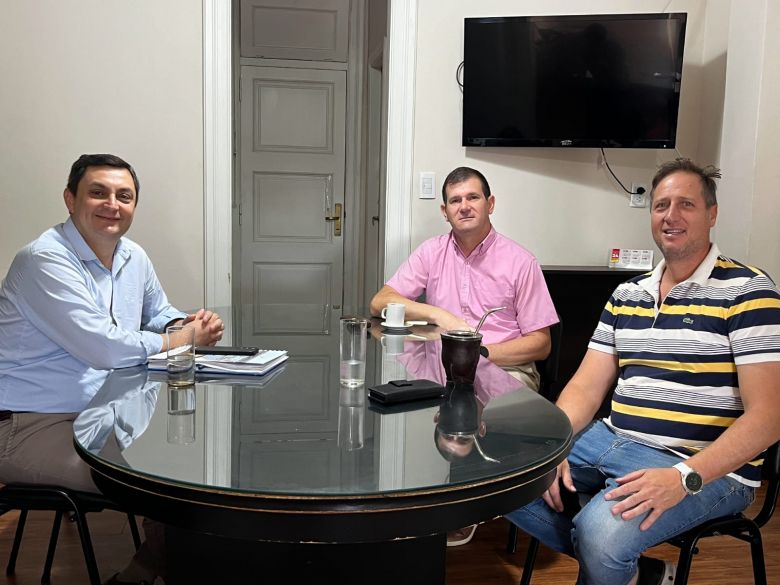 Marcos Bovo recibió al presidente de la Liga Villamariense de Fútbol