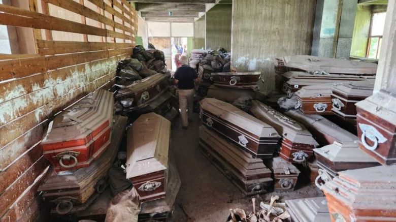 Macabro hallazgo en el cementerio municipal de La Plata
