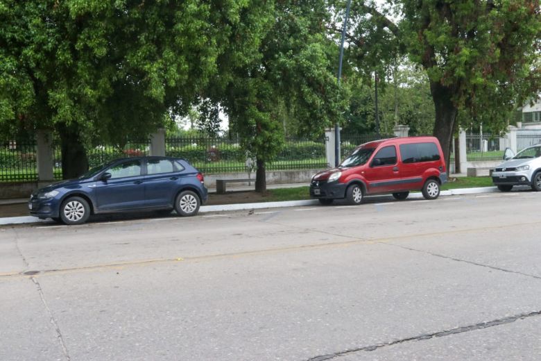 Ya no se estacionará más en 45º en Avenida Alem