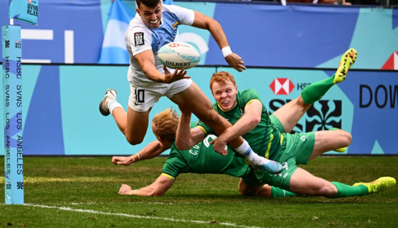 Los Pumas 7s derrotaron a Irlanda y pasaron invictos a la Copa de Oro del seven de Los Ángeles