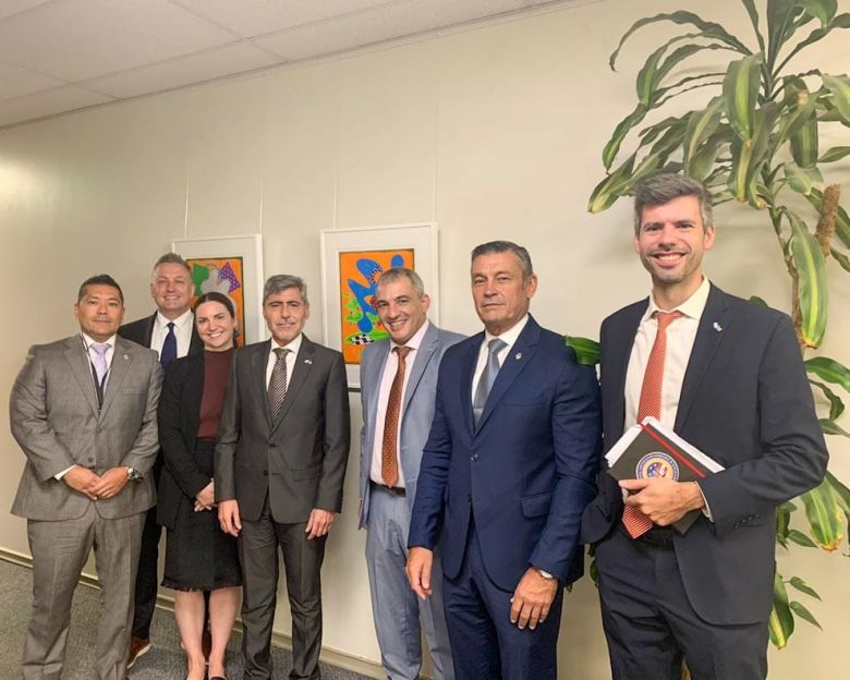 Quinteros se reunió con autoridades de la Oficina Internacional Antinarcóticos 