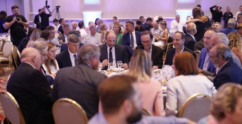 Accastello y Bovo participaron del almuerzo de trabajo de la Fundación Mediterránea