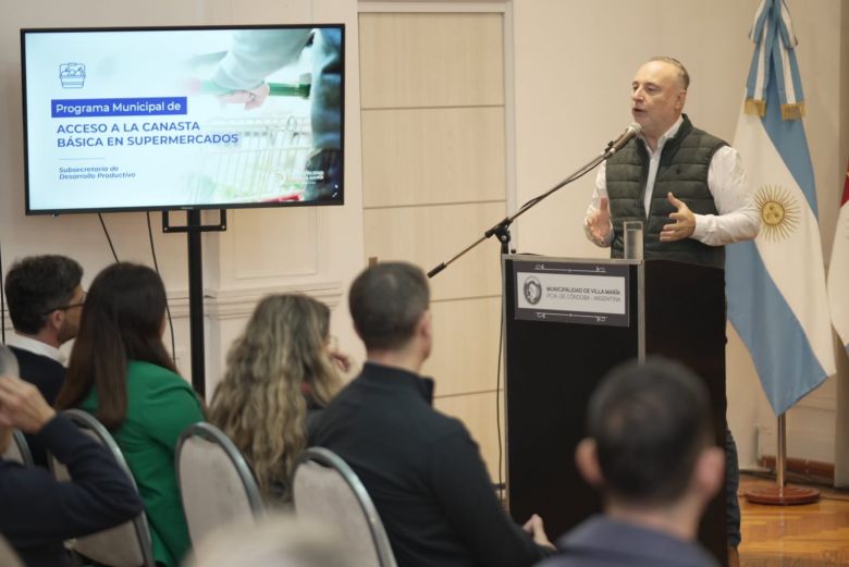 Presentaron el programa "acceso a la canasta básica en supermercados de la ciudad"