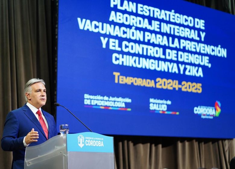 LLaryora anunció que la provincia vacunará contra el dengue