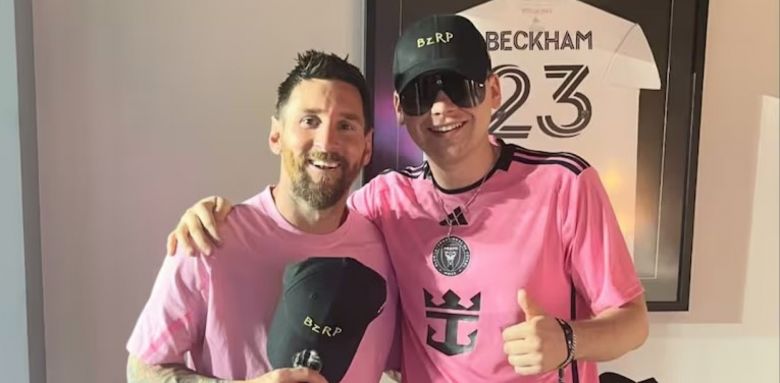 Messi, Maradona y Bizarrap juntos en una foto
