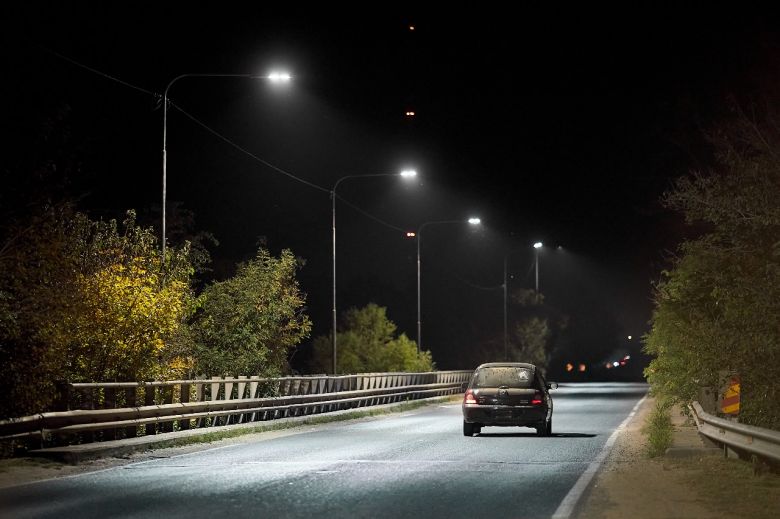 Colocaron iluminación en el sector del Puente Andino