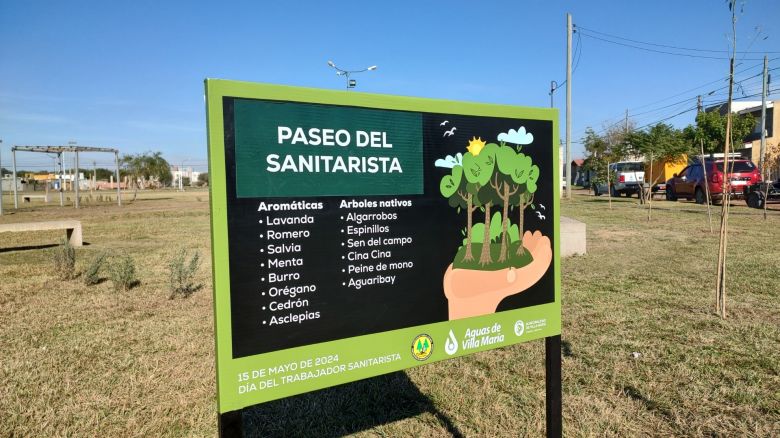 Se inauguró el Paseo del Sanitarista