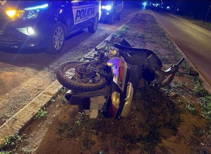Joven sufrió graves heridas tras un accidente 