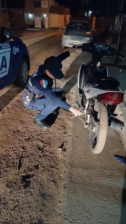 Un menor de edad circulaba en una moto con motor robado