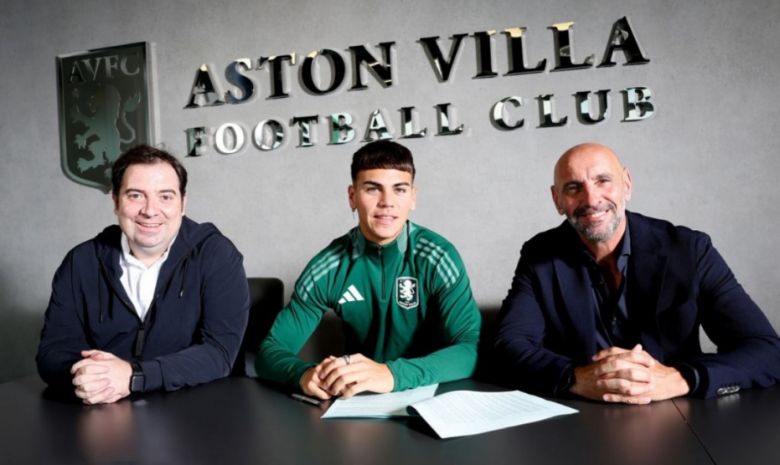 Enzo Barrenechea jugará con el Dibu Martínez en Aston Villa