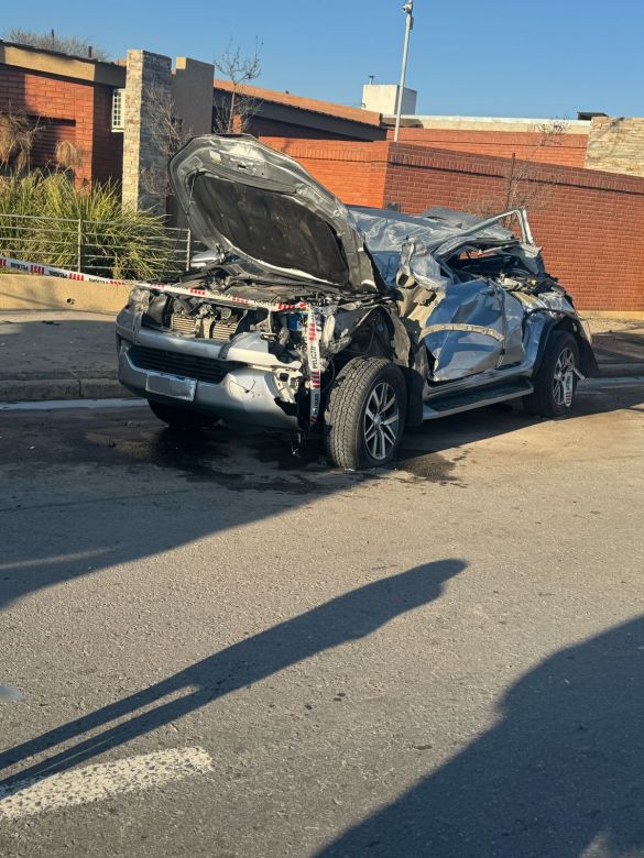 Accidente Fatal sobre ruta 158 en el ingreso a La Playosa