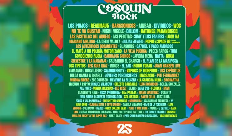 Cosquín Rock ya tiene su grilla de artistas para febrero de 2025
