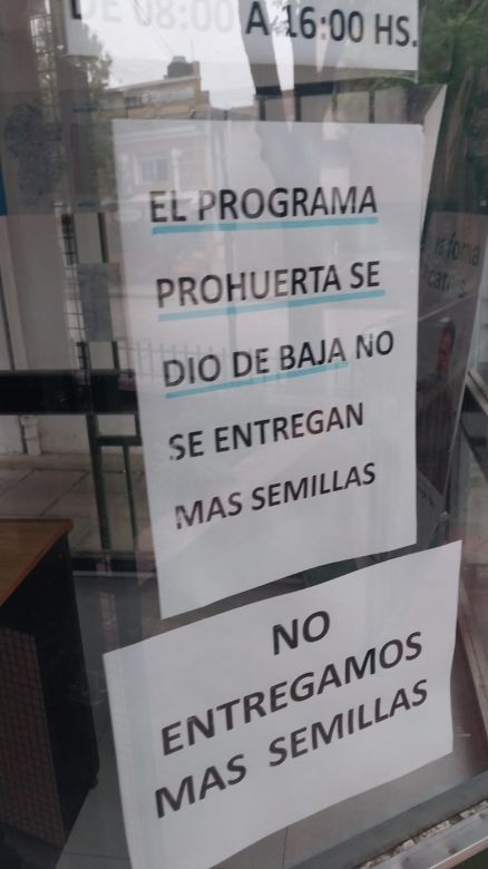 El INTA Villa María no entrega más semillas del programa ProHuerta