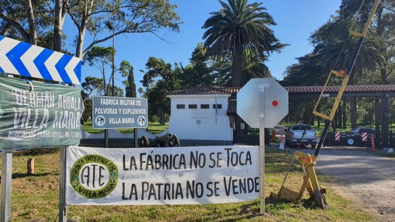 Movilización contra el vaciamiento de Fabricaciones Militares