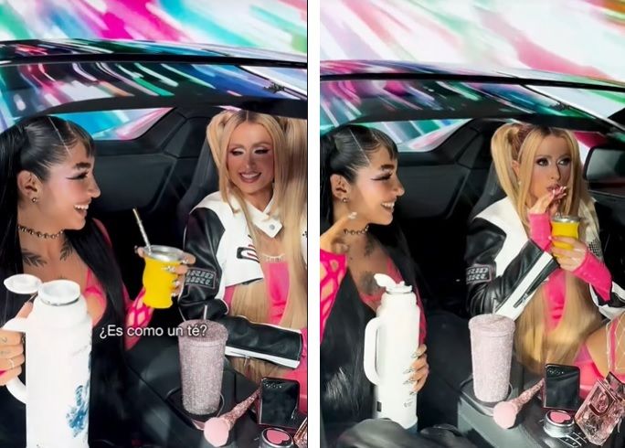 María Becerra le enseñó a tomar mates a Paris Hilton