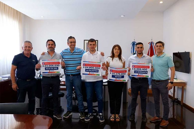 La Provincia entregó fondos a La Palestina para obras de gas natural