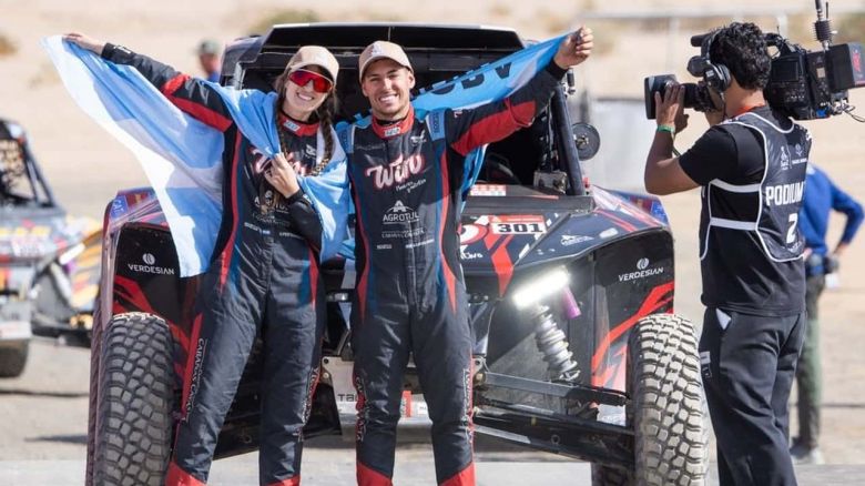 Un matimonio de General Cabrera ganó el Rally Dakar en la clase Challenger