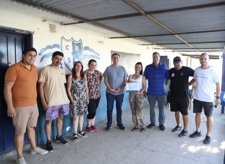 El municipio entregó materiales y aportes al Baby Fútbol de barrio San Martín