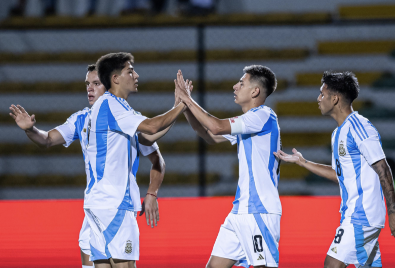 La selección argentina empató ante Colombia en el Sudamericano Sub 20