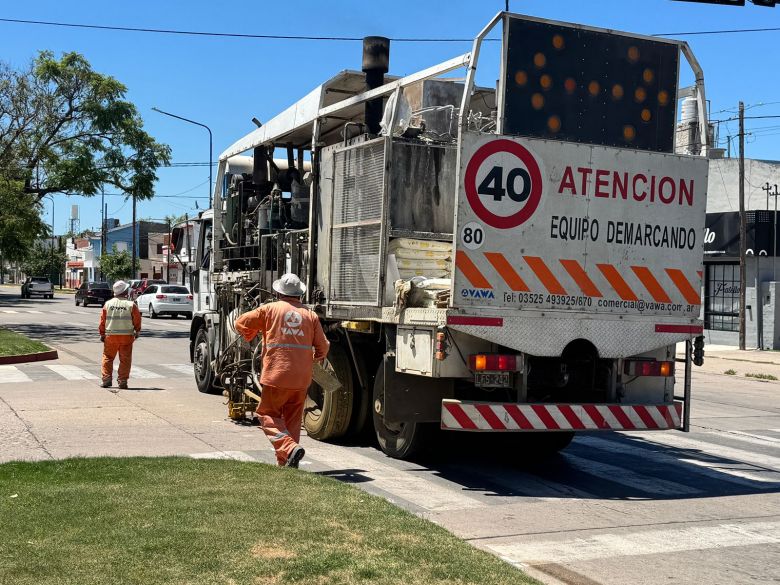 Se ejecuta obra de demarcación vial en los ingresos a la ciudad