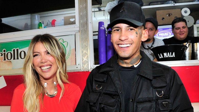 Wanda y L-Gante celebraron el lanzamiento de su nueva canción