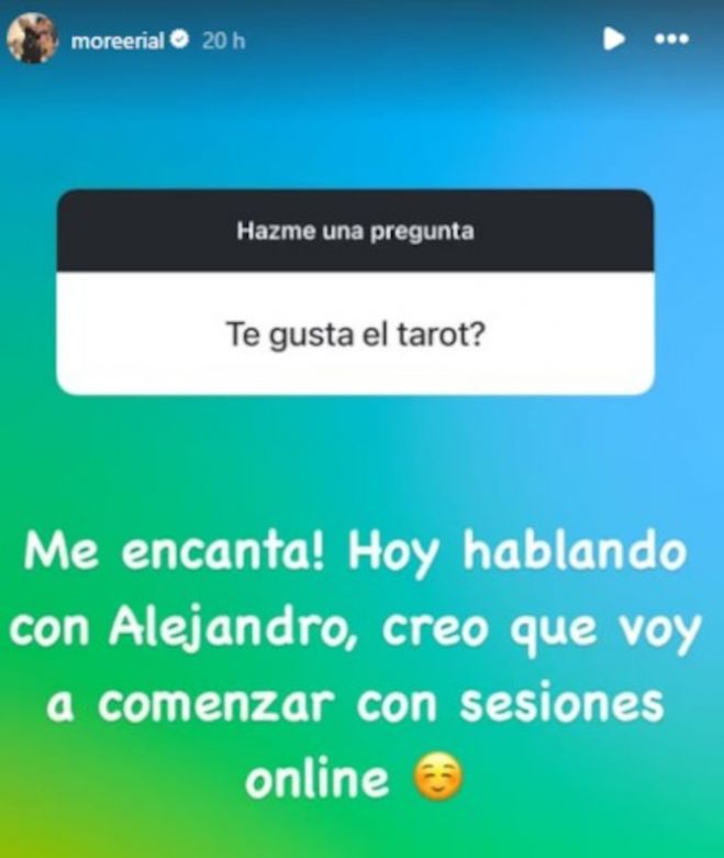 Se supo cuál es el nuevo trabajo que empezará More Rial: “Me encanta”